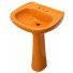 Mexican Talavera Pedestal Sink Mostaza